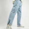 Men's Light Blue Straight Fit Jeans